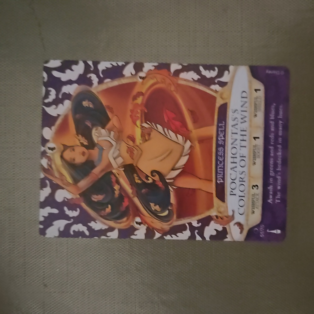 Pochahontas's Colors of the Wind Sorcerer's of The Magic Kingdom Card
